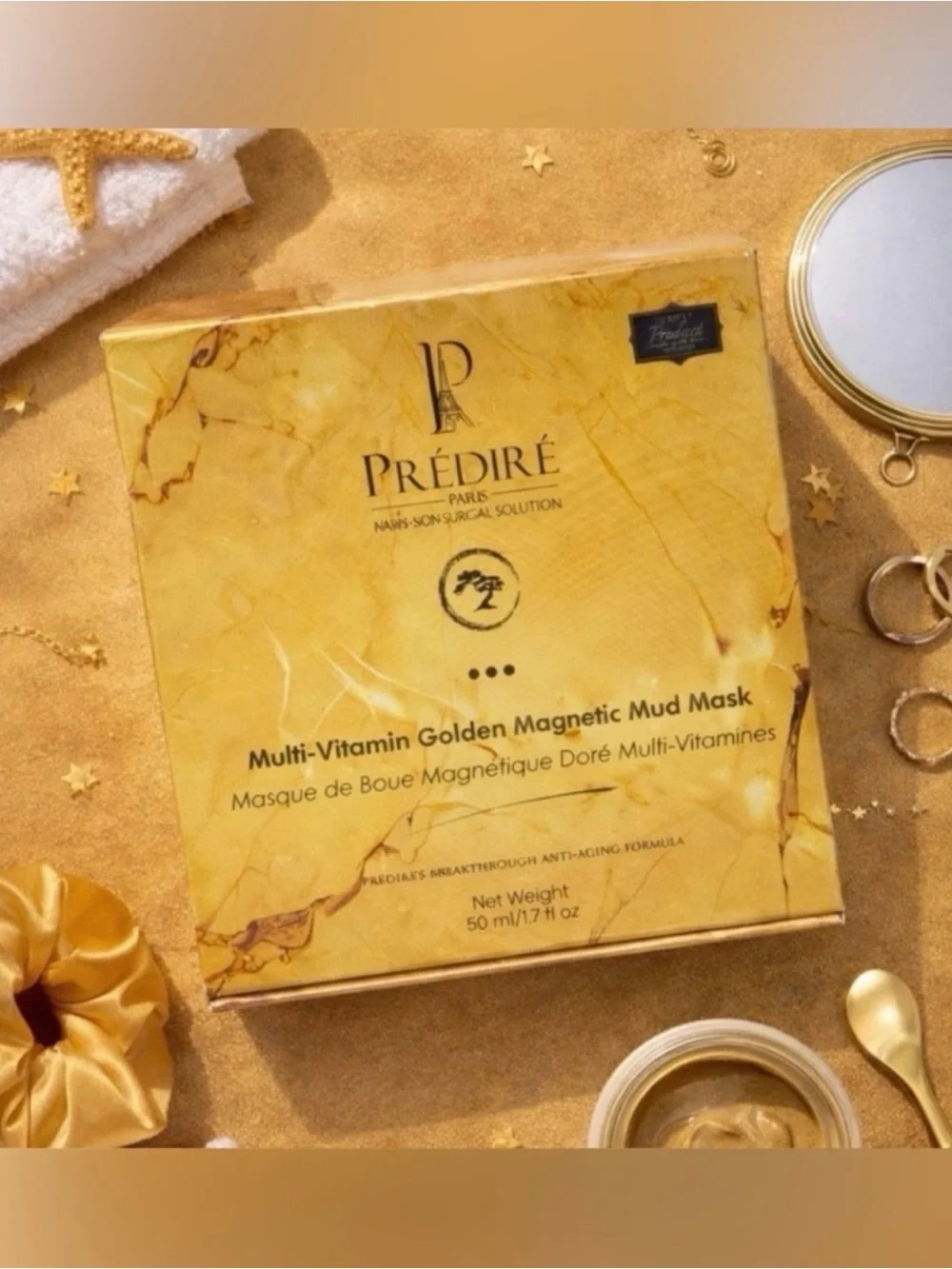 Predire Golden Magnetic Mud Mask Rich Collagen & Oxygen Booster ~ MSRP $950